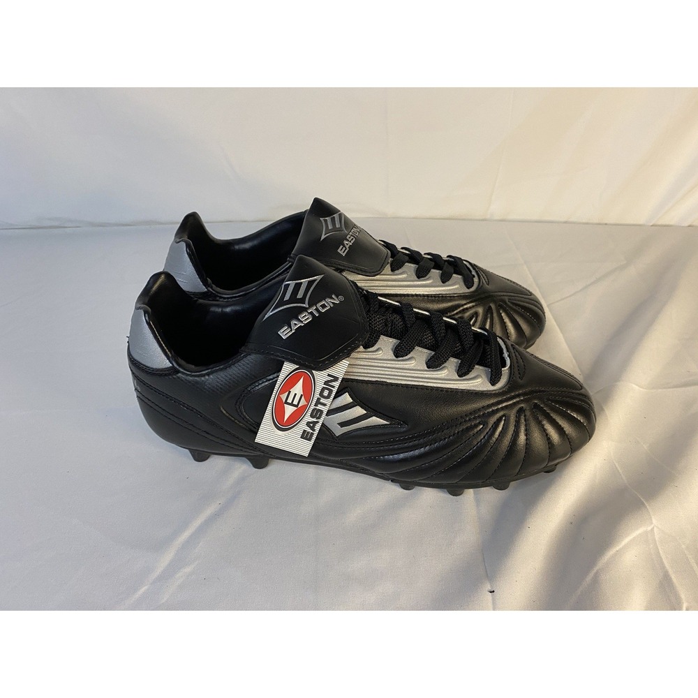 New Molded Men's Easton Baseball Athletic Lace Up Cleats Size 7.5 Black Low